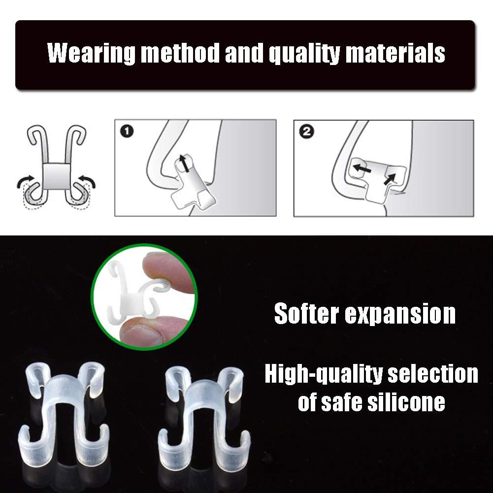 Lnobern ZhiLianZhao Anti Snore Nose Clip Creative Silicone Snoring with Premium And Reusable for Comfortable Sleep