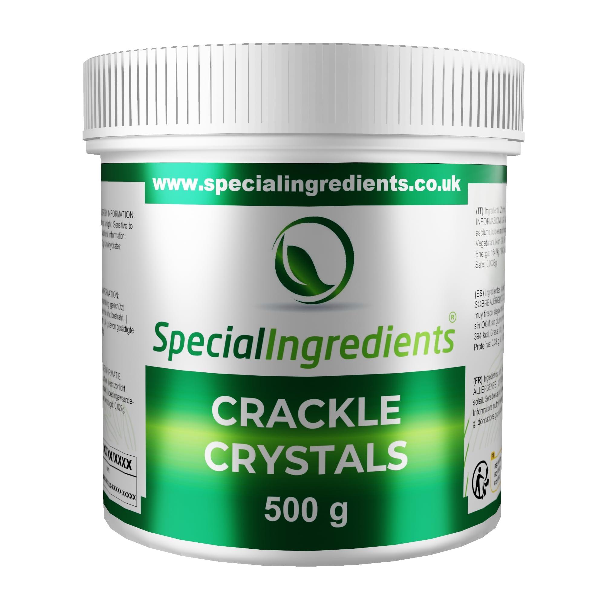 SPECIAL INGREDIENTS Special Ingredients Crackle Crystals Popping Candy 500g - Suitable for Vegetarians, Non-GMO, Gluten Free, Non-Irradiated