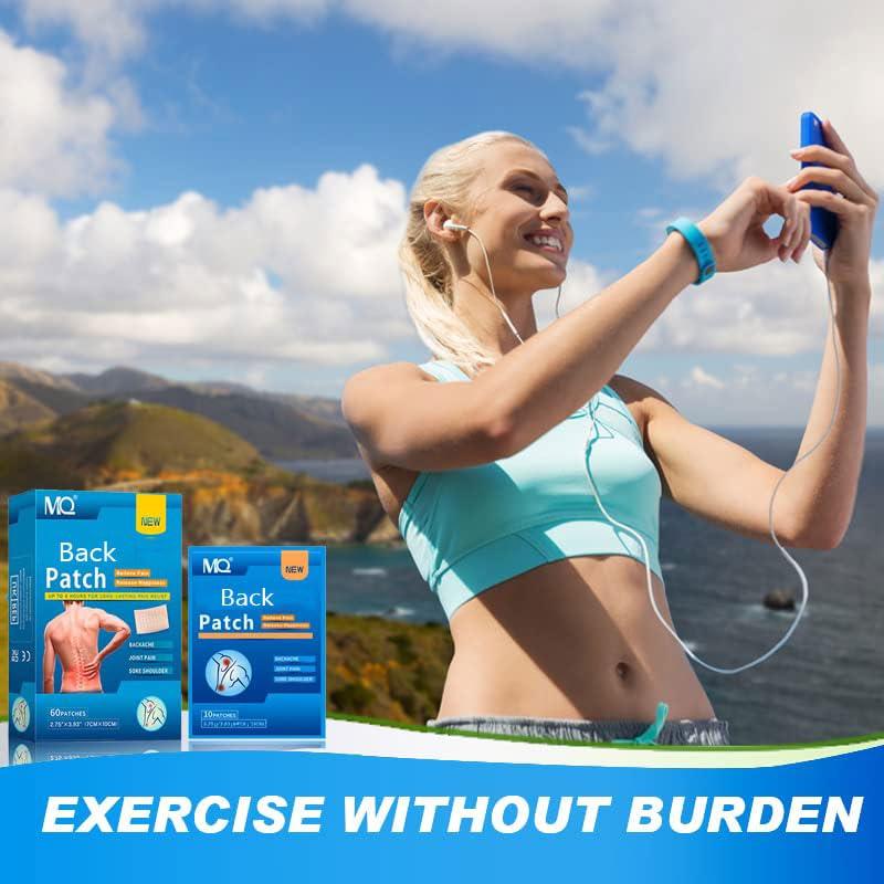 MQUPIN 60PCS Pain Relief Patches, Heat Patches for Back, Neck, Shoulder & Knee Pain, Fast-Acting Herbal Arthritis Relief, Warming Joint & Lumbar Support