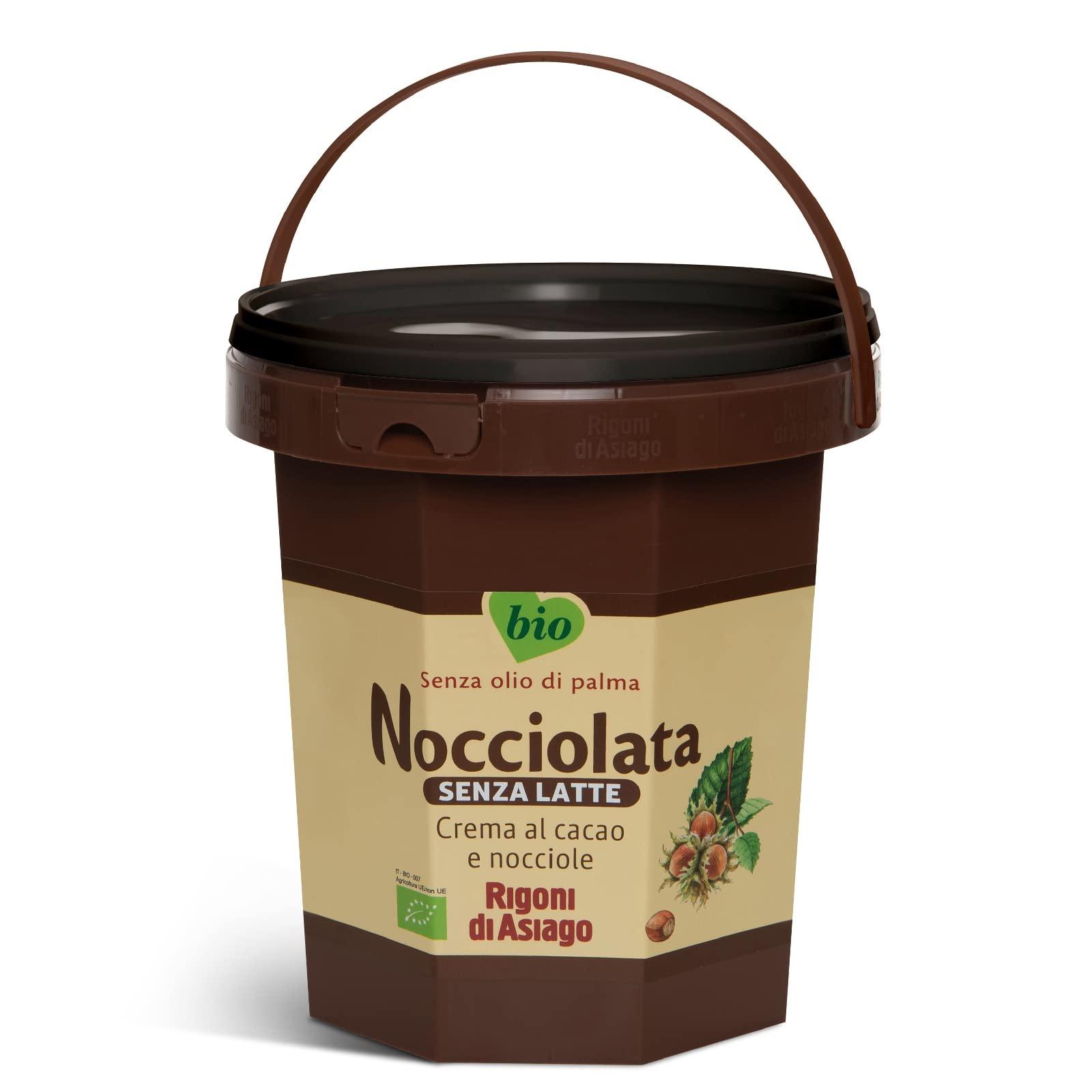 Rigoni di Asiago ORGANIC HAZELNUT RIGONI DI ASIAGO WITHOUT MILK SHAPING CREAM 2.5 kg CHOCOLATE BUCKET