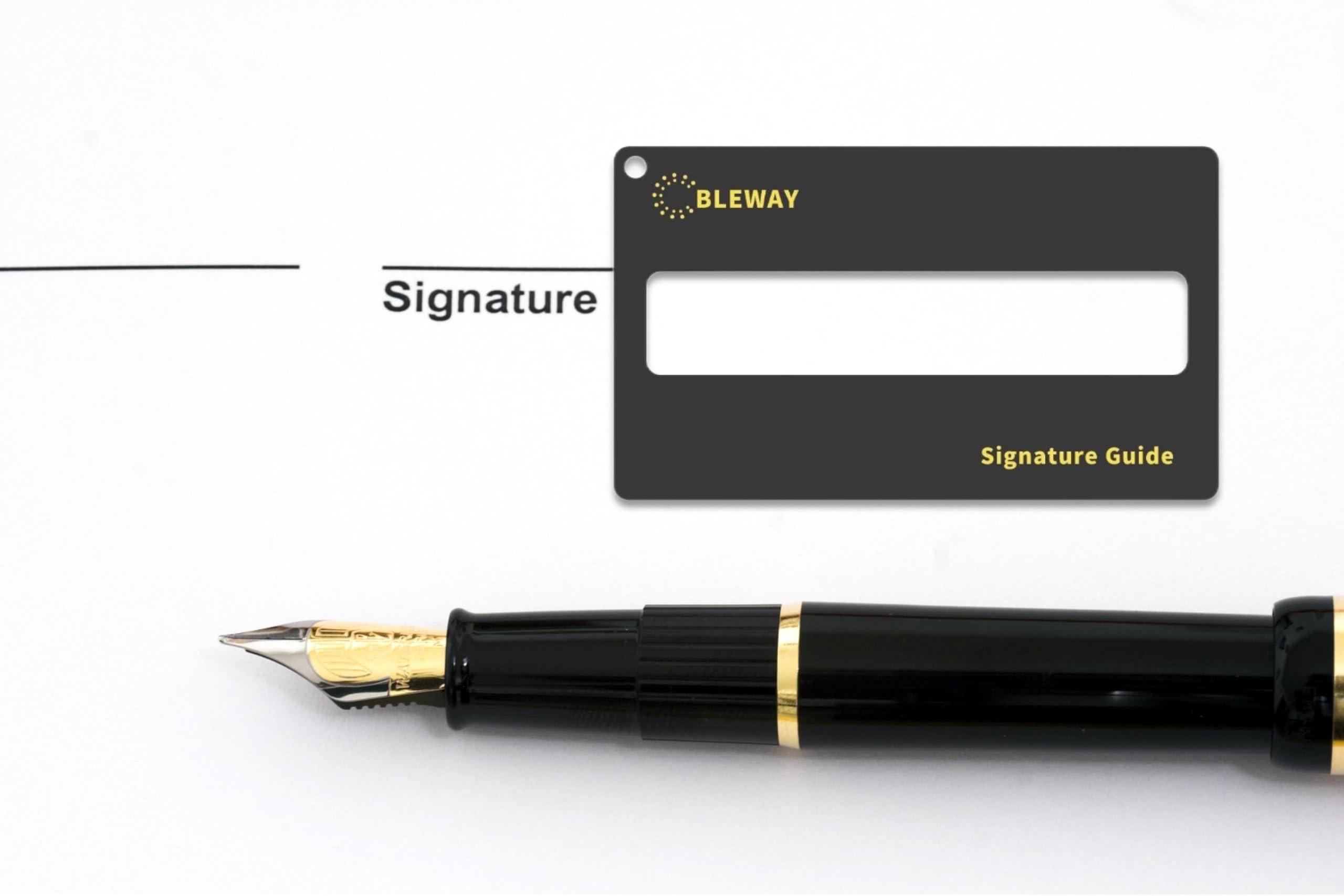 BLEWAY BLEWAY Signature Guide Card for Visually Impaired