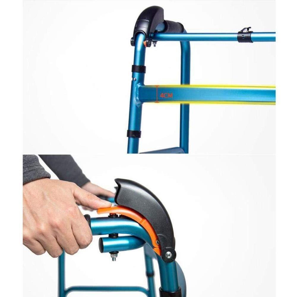 UYDJAKX Walking Frame Non-Slip Walking Stick with Hospital Stair Walker Elderly Disabled Walking Folding Star of Light