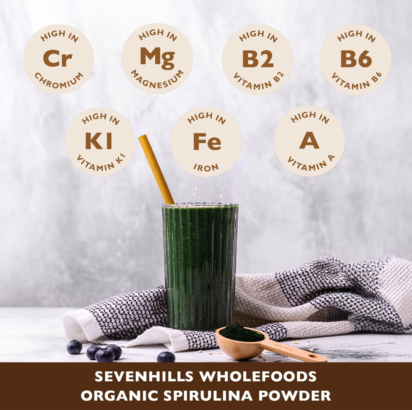 sevenhills wholefoods Sevenhills Wholefoods Organic Spirulina Powder 200g