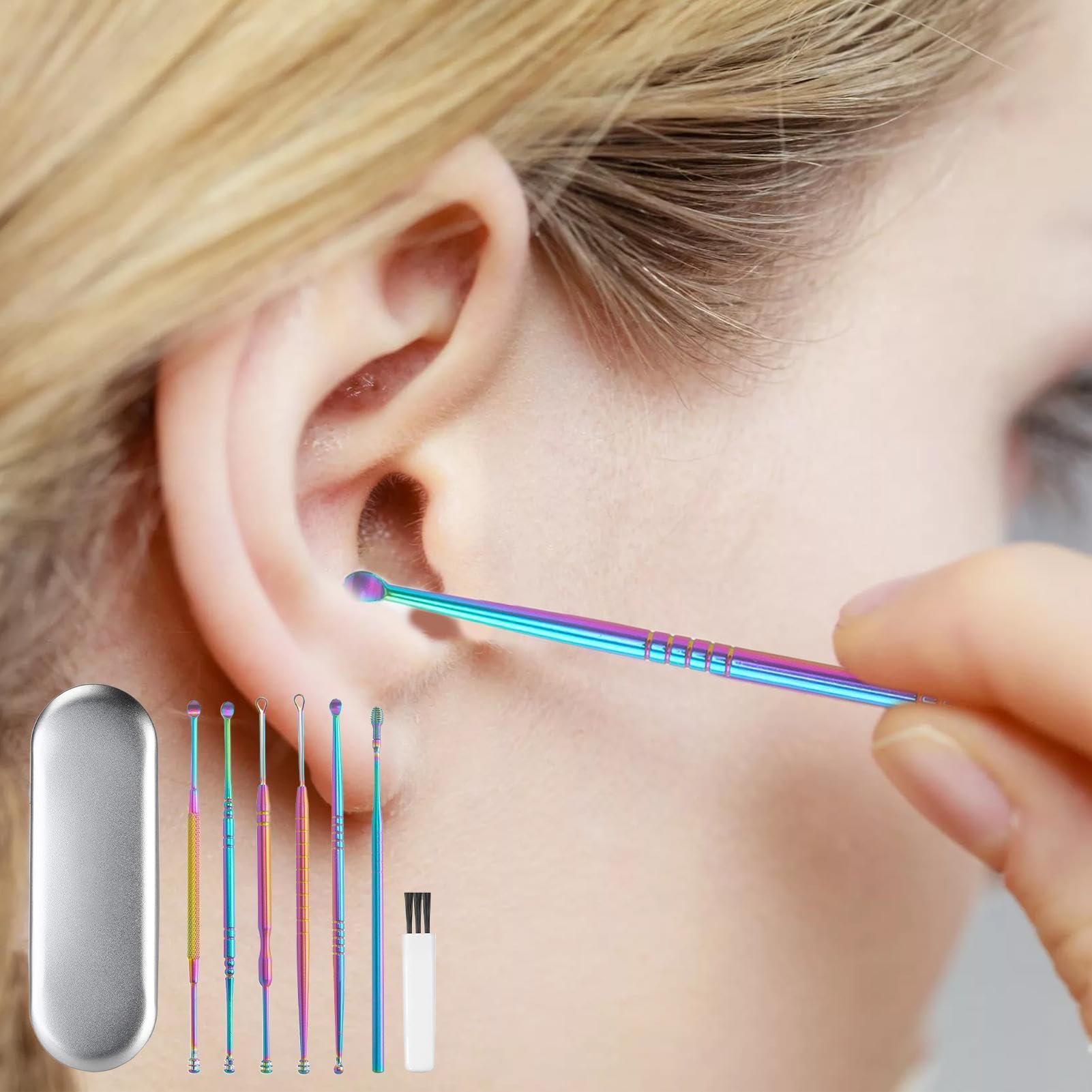 FreshCart Basics Ear Wax Removal Kit, set Ear Cleaning Kit - Ear Cleansing Tool Set, Ear Curette Ear Wax Remover Tool With Cleaning Brush And Storage Box