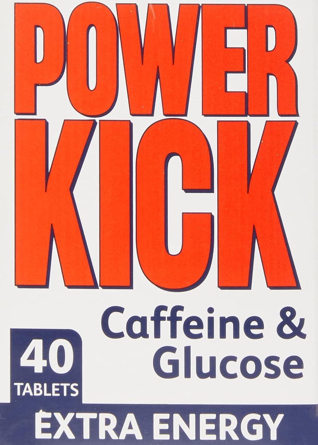 JMORX Power Kick Extra Energy Caffeine & Glucose 240 Tablets | Pack of 6 (6 x 40)
