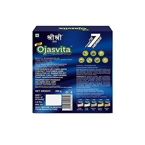 ECH Sri Sri Tattva Ojasvita Chocolate Powder - Drink Mix for Sharp Mind & Healthy Body - 200g