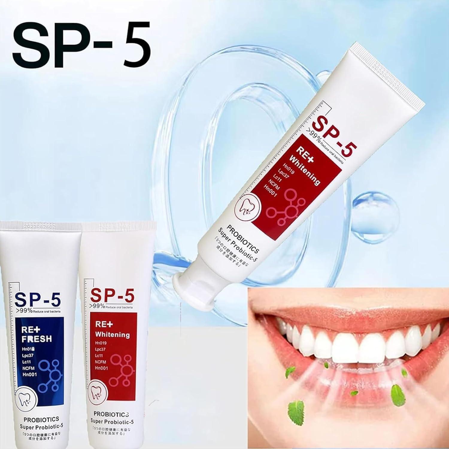 Kolarmo Sp-5 Toothpaste,Sp 5 Tooth Whitening,Whitening Toothpaste Sp 5,We2c Whitening Toothpaste Teeth Sp-5,New Upgrade Sp 5 Ultra Whitening Probiotic Toothpaste (Blue)