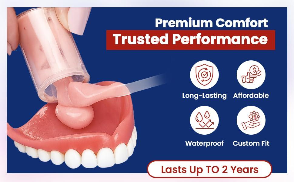 Perma Soft Perma Soft Denture Reliner Kit--Reline 2 Denture Plates