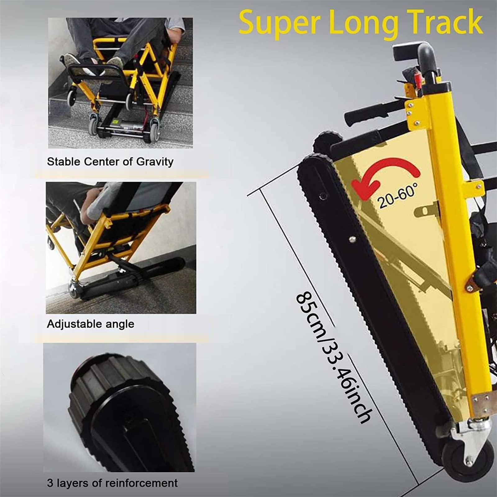 FreshCart Basics Electric Crawler Stair Climber for Elderly Patient - Hand Truck Stair Climber Electric, Manual Stair Climbing Wheelchair, Can Go Up And Down Stairs Chair