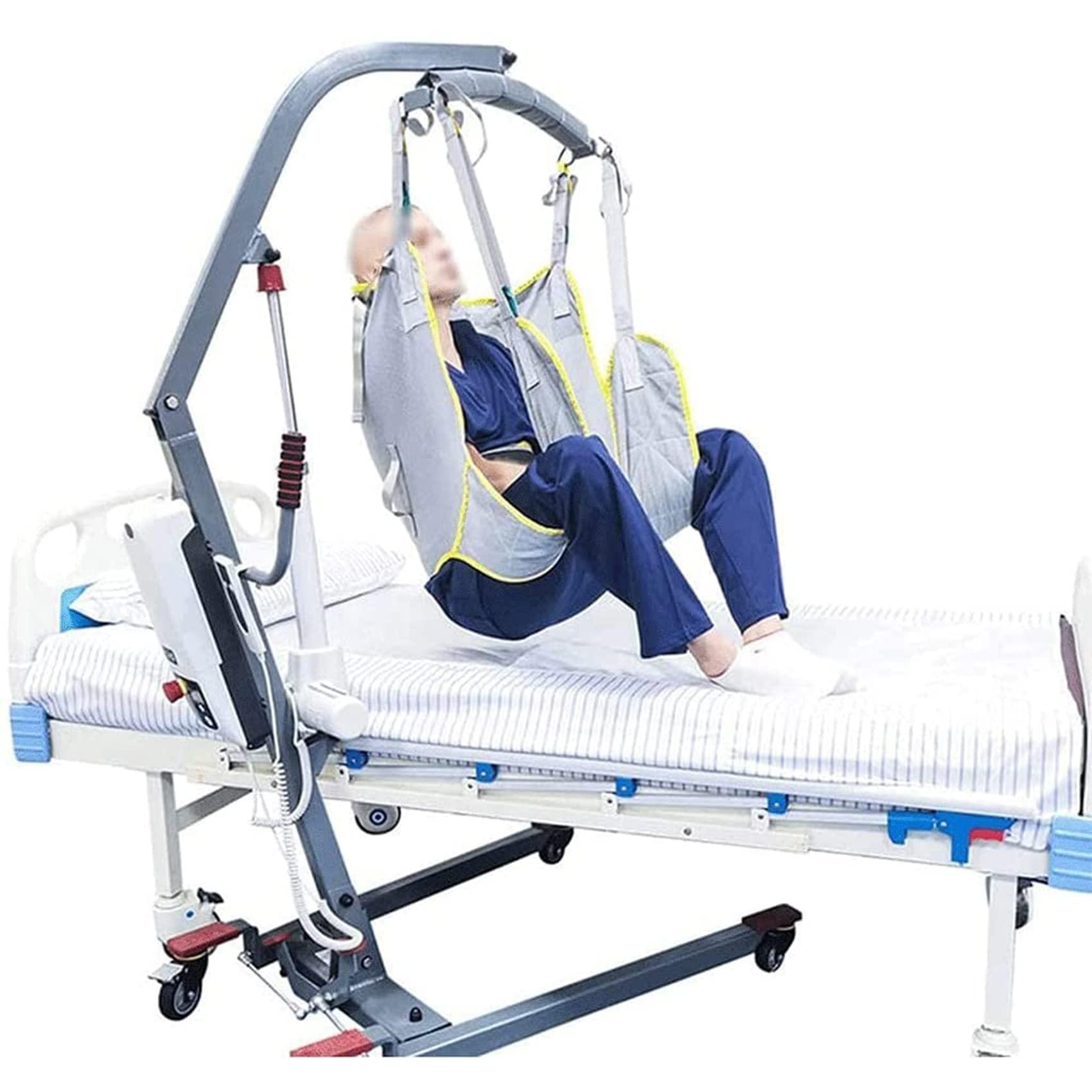 MYENA MYENA Hoist for Lifting Elderly, Deluxe Padded Toileting Patient Lift Sling with Head Support, Divided Leg Shower Sling for Patient Lifts,L