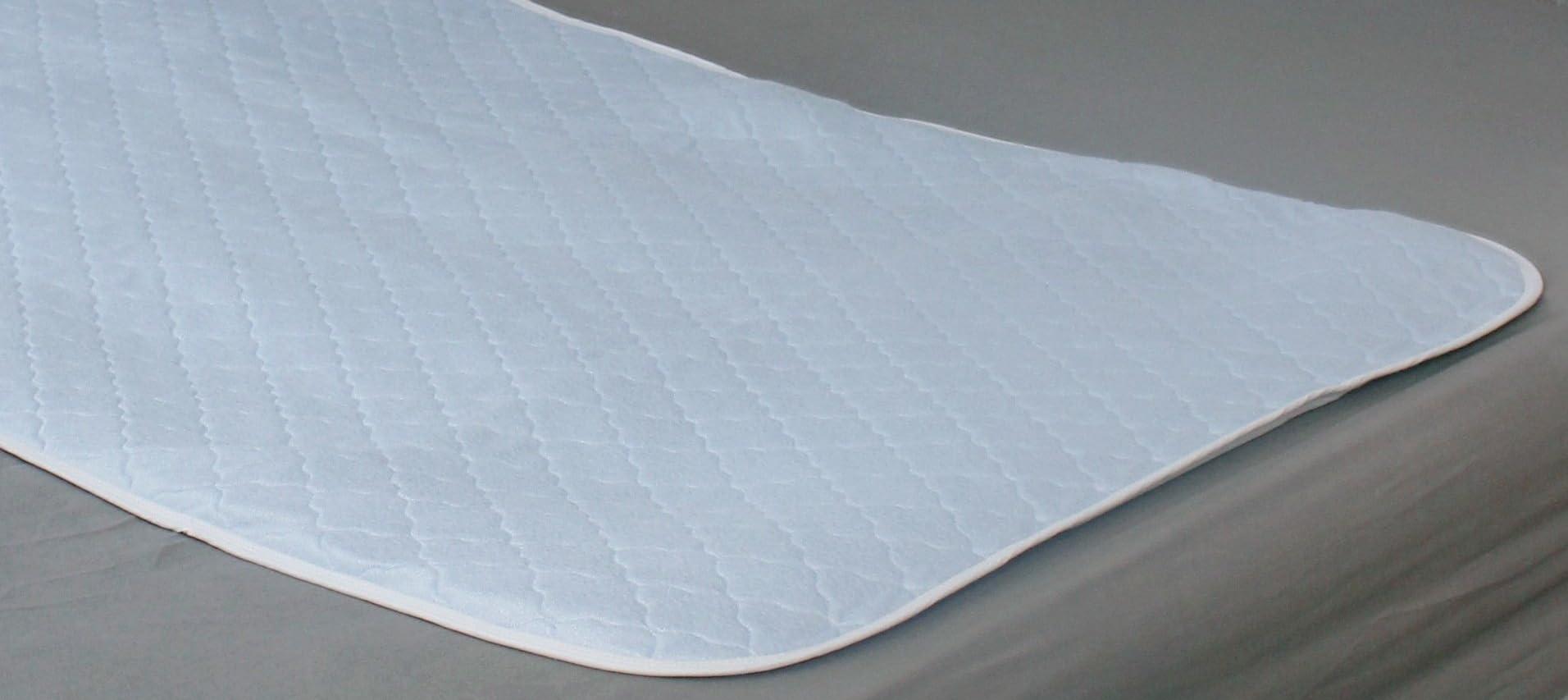 P&S Healthcare Ltd Incontinence Bed Pads in Various Sizes - Economy - Washable Bed pad - Bed Protector - high absorbencies Washable/Reusable (Blue - Without Wings, 100cm x 100cm)