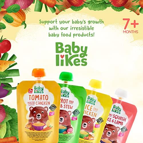 Baby Likes Baby Likes Halal Organic Baby Meals Mixed Combo Pack from 7 months 4 x 130g