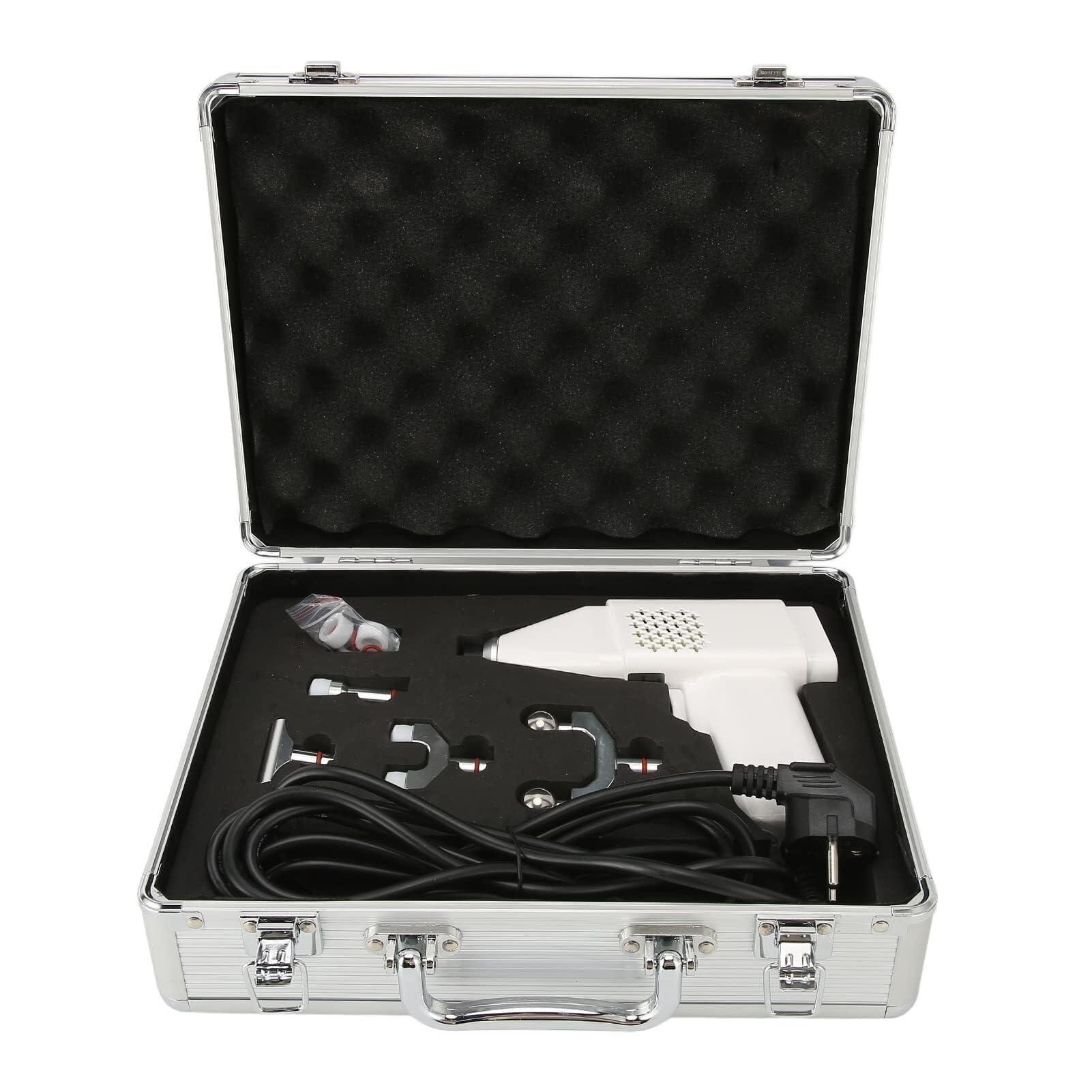 MAHWER Chiropractic Adjusting Tool Instrument Electric Impulse Gun Actuator Massager Professional Massage Equipment Magnetic Therapy Massage Gun (Color : White)