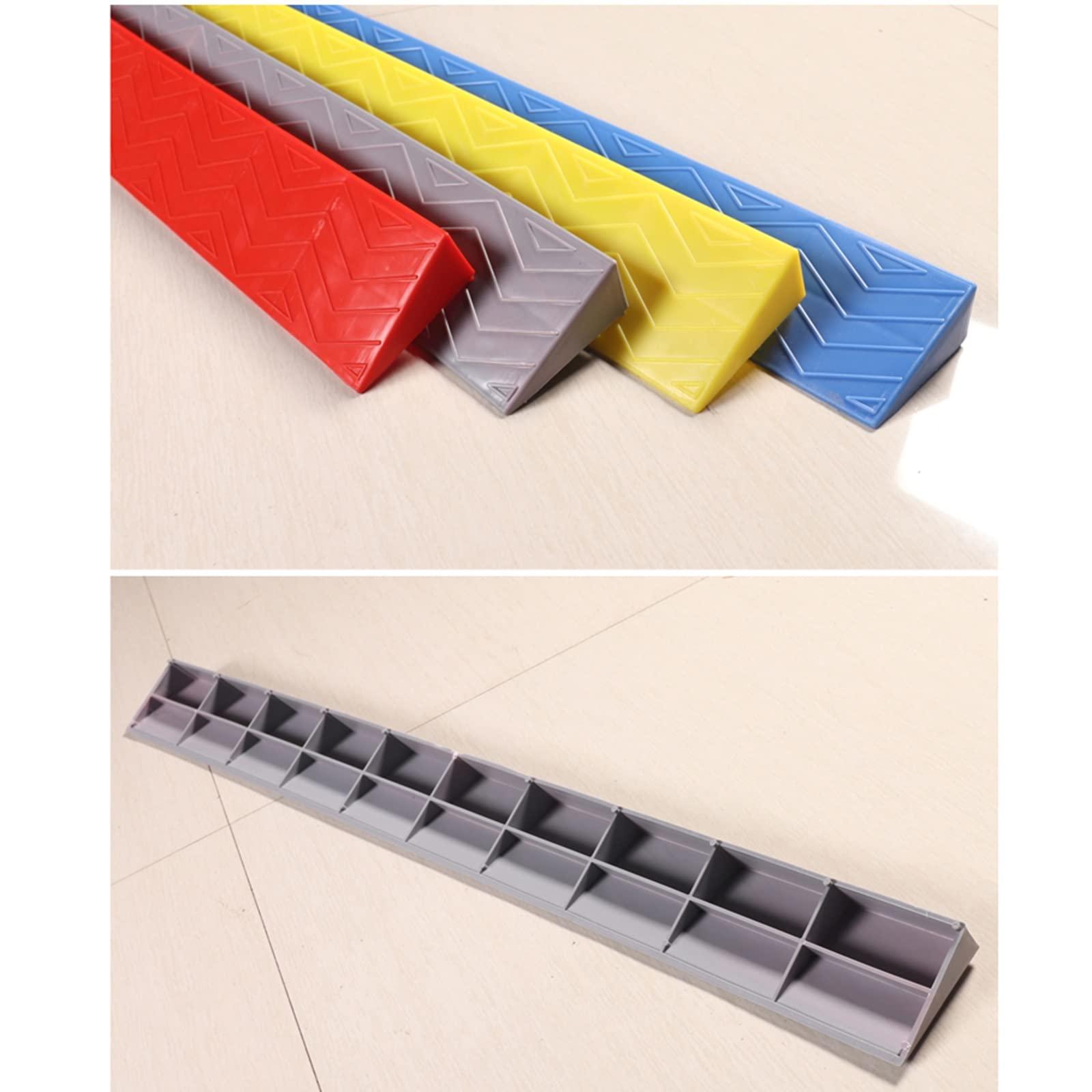 FreshCart Basics Rubber Threshold Ramp for Doorways Waterproof Cuttable Wheelchair Ramp for Easy Access at Home or Office Set of 1