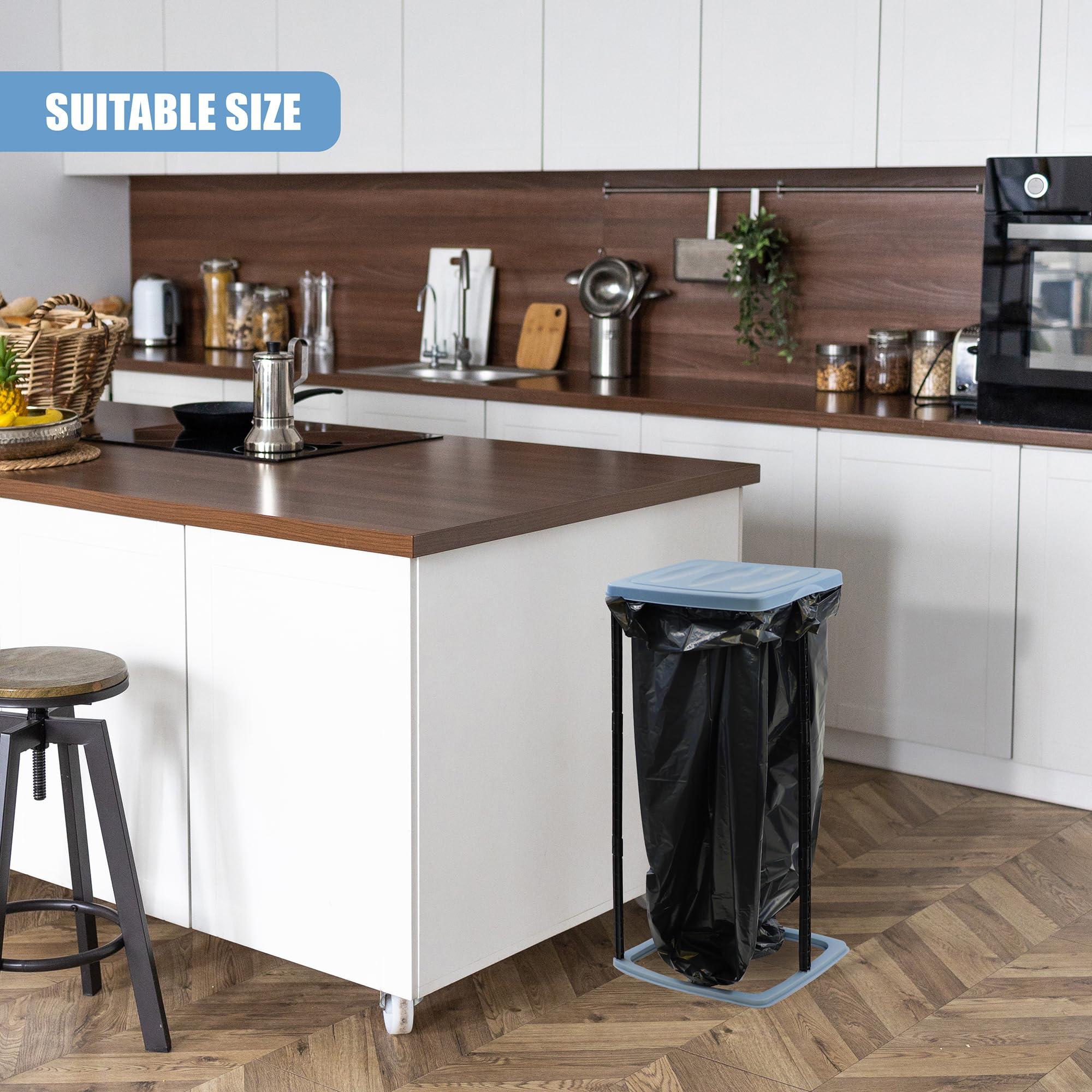 Koopman 60L Rubbish Bag Refuse Sack Bin Liner Waste Disposal Garbage Bag Stand Holder