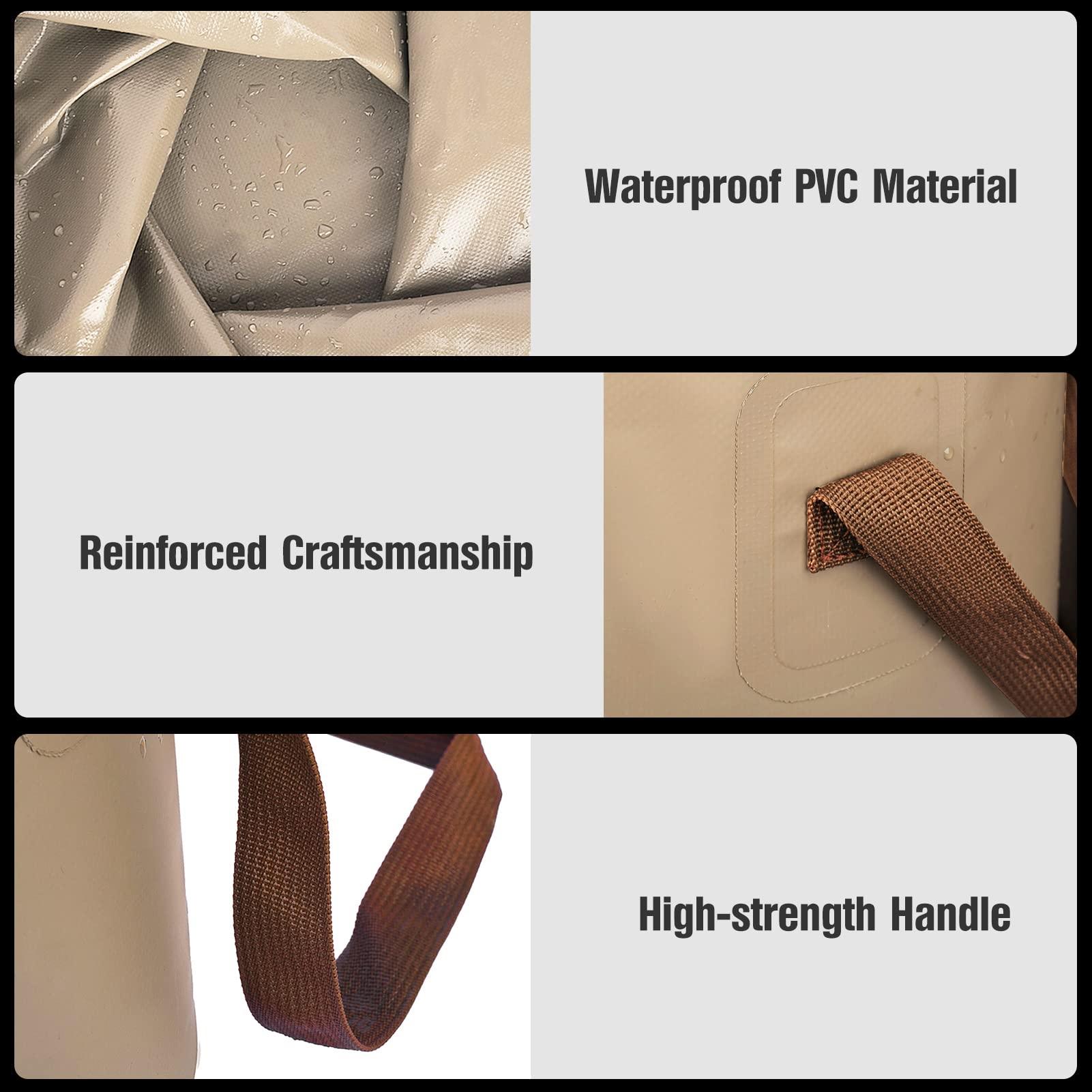 HUIOP HUIOP collapsible bucket, 18L/25L Collapsible Bucket Outdoor Folding PVC Water Bucket Basin Water Container for Camping Hiking Fishing Gardening Car Washing,folding water bucket