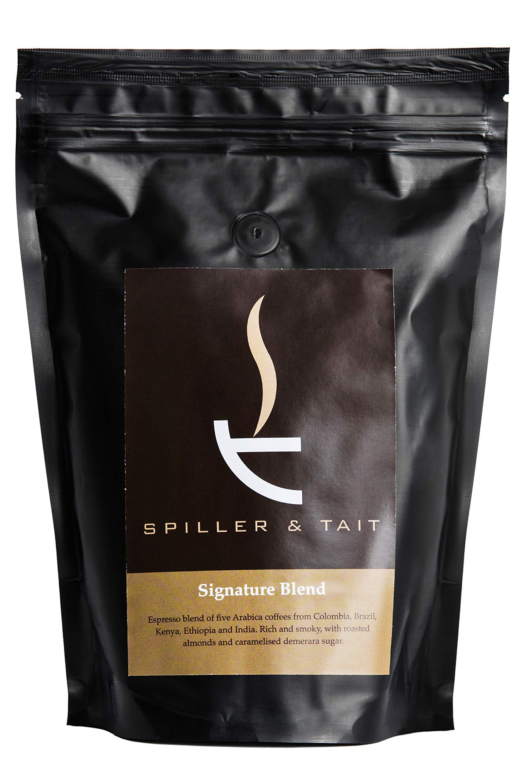 Spiller & Tait Spiller & Tait Signature Blend - Ground Coffee 500g Bag – Multi Award Winning - Roasted in Small Batches in the UK – Suitable for Filter/Aeropress/Cafetiere