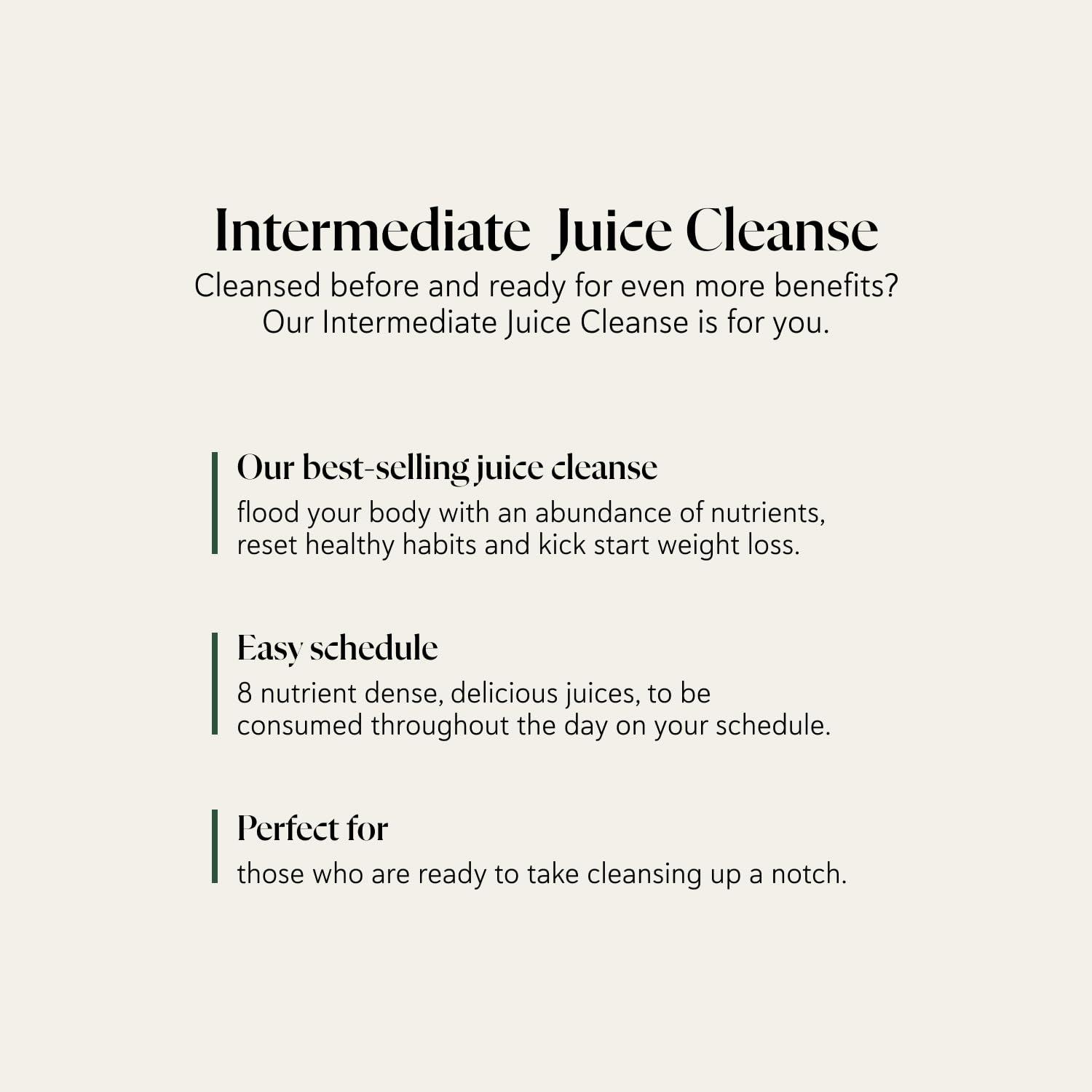 PRSS 100% COLD PRESSED PRESS Healthfoods, Intermediate Juice Cleanse, 5 Day, Meal Replacement for Diet- Celery, Green & Apple Juice, Milk & Water, Low carb for Women and Men