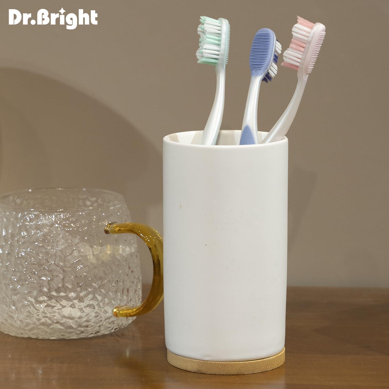 DR.BRIGHT DR.BRIGHT Adults Manual Toothbrush,Tongue Cleanser, Ultra Soft Bristles, Soft Toothbrush for Adults, Non-Slip Brush Handle Toothbrush,Tooth Brush, Assorted Colors, 6 Pack