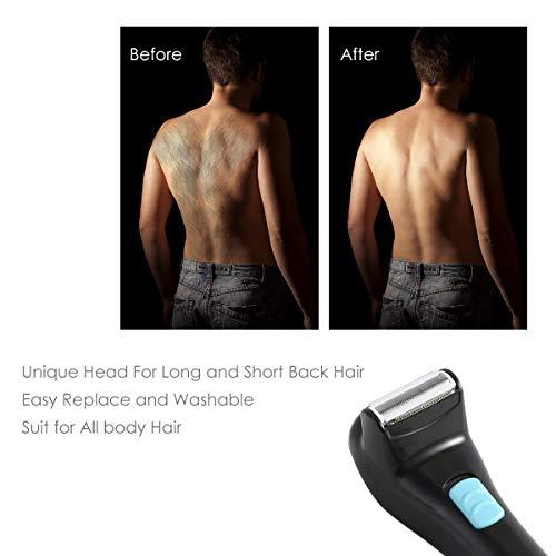 XingYue Direct Men\'s Electric Back & Body Shaver,Large Razor with Adjustable Length Telescopic Handle for Men Back Hair Body Groomer Trimmer Removal. Adjustable Foam Handle