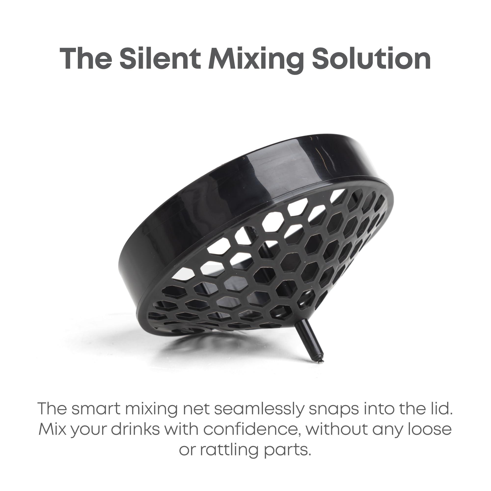 Smartshake Smartshake Slim 4-Pack Protein Shaker Bottle 400 ml | 13.5 oz Storage Included - Leakproof Screw-on Lid - BPA Free Unisex - (Black, White, Stormy Gray, Cotton pink)