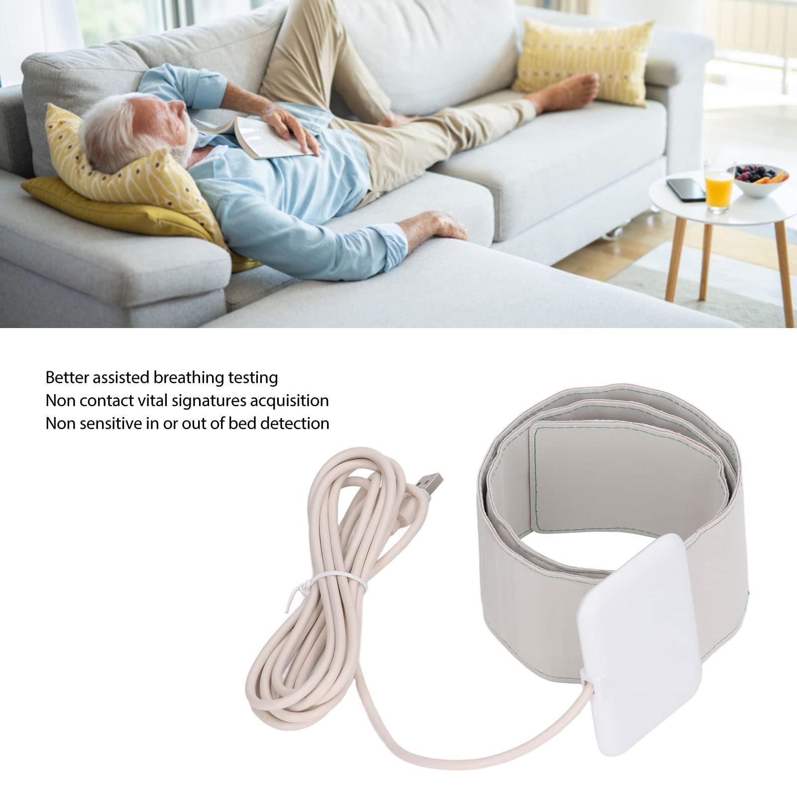 Fockety Sleep, Realtime Response No Delay Non Contact Acquisition Heart Rate Respiration Rate Sleep Tracking Pad Rollable Lightweight Sleep Sensor Pad for Hospitals, Bedrooms