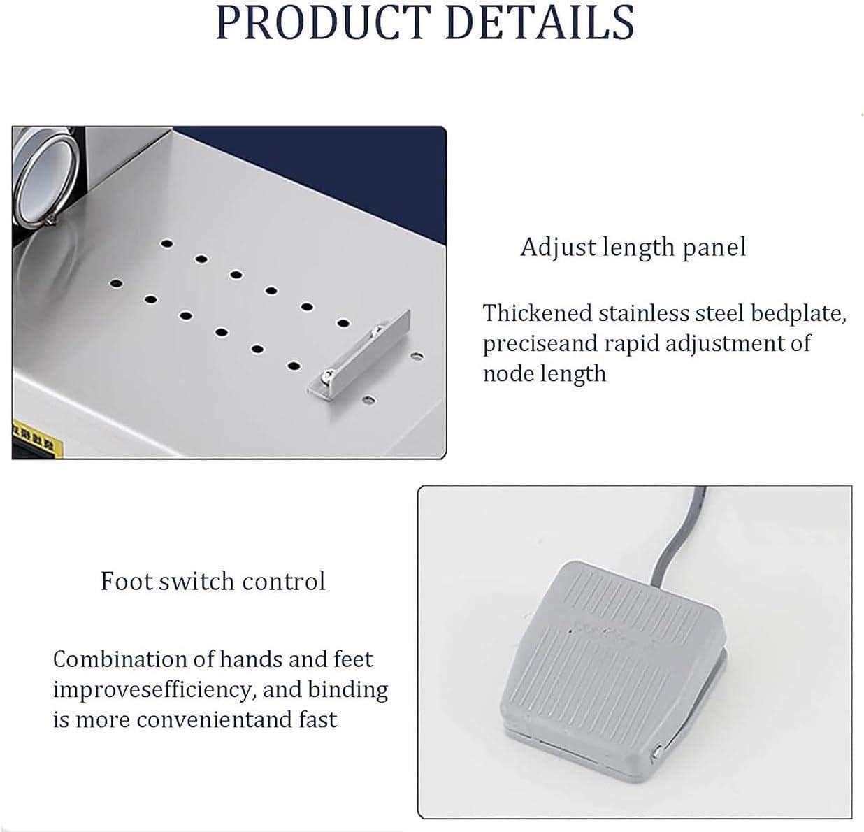 DAPANGGE DAPANGGE Electric Sausage Knotting Machine, Automatic Sausage Tying Machine Equipment, 2 Modes, Max Diameter 50mm, Commercial Sausage Linker Machine for Restaurant.