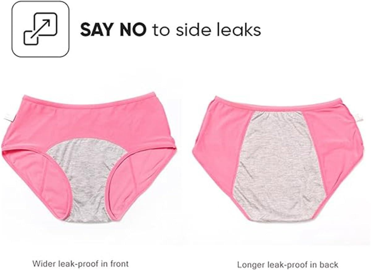 FreshCart Basics Ladydry Leak Proof Panties,Incontinence Underwear for Women Over 60,2024 Upgrade Leakproof Ladies Underwear (8PCS*Mix,7X-Large)