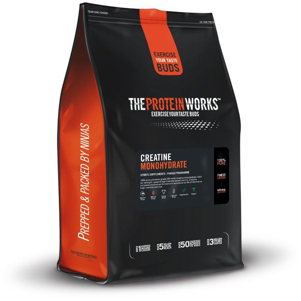 Protein Works Protein Works - Creatine Monohydrate Powder | 100% Pure & Premium Creatine Supplement | Ultra Fast Absorption | 16 Servings | Unflavoured | 100g