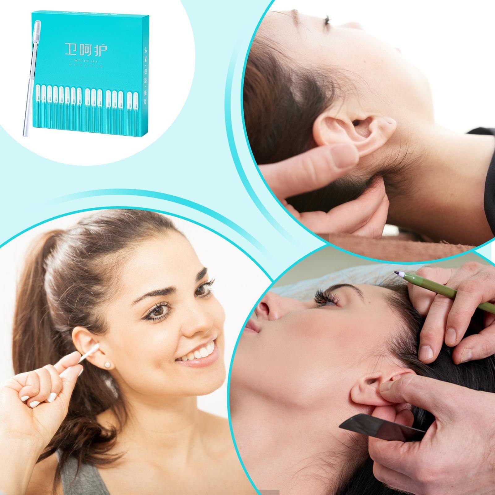 Yhsioaklo Sticky Ear Pick - Earwax Remover Tool | Soft Rubber Reusable Sticky Ear Pick | Adhesive Ear Wax Removal Tool | Sticky Ear Digging Stick Cleaner Tool for Home, Traveling and Outdoor