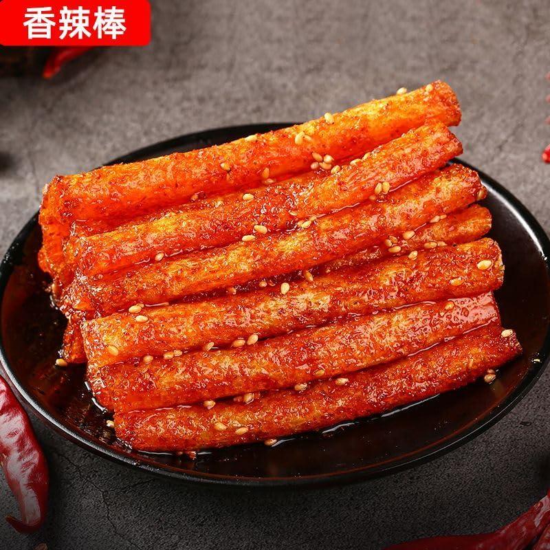 wasailuo Hunan special spicy snack snacks, spicy silk spicy bar, delicious Chinese snack gifts, snack food, small gluten,Handmade classic latiao,Healthy snack (mixed,20 packs)