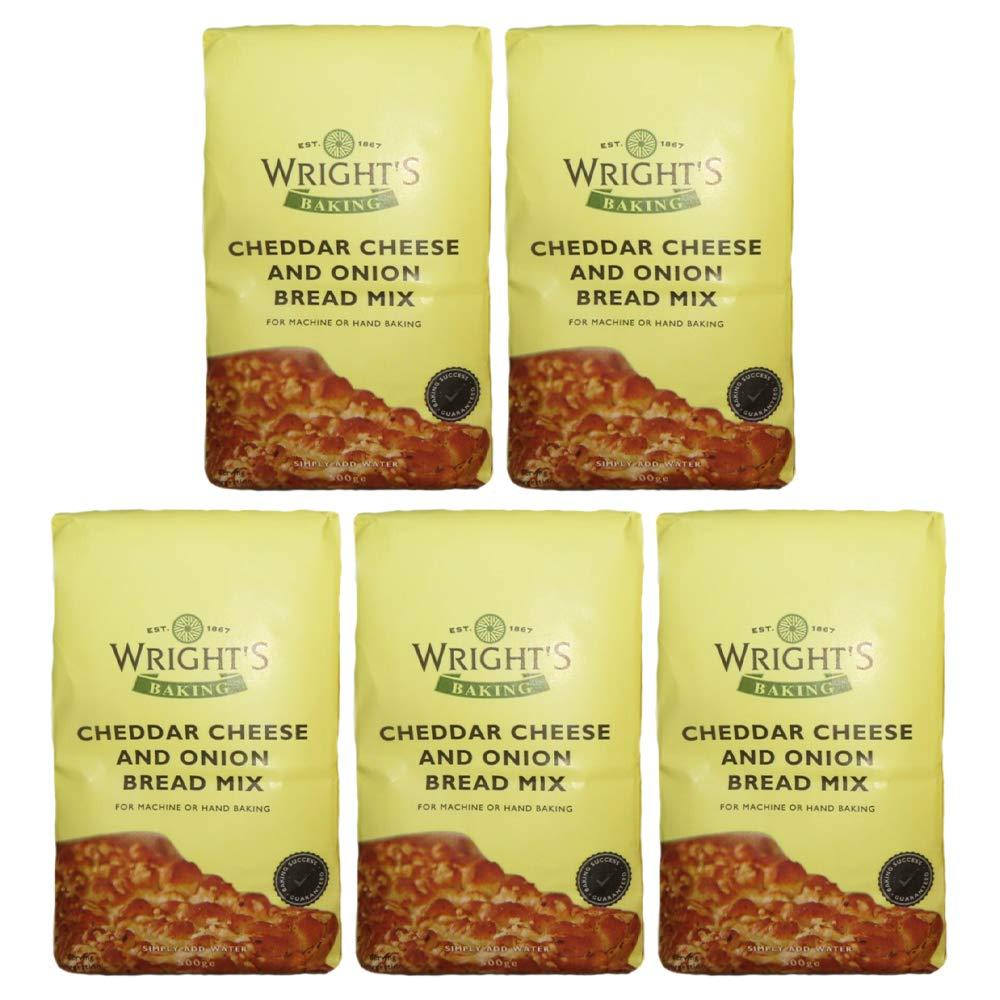 wrights baking Wright\'s Baking Cheddar Cheese & Onion Bread Mix 500g (Pack of 5)