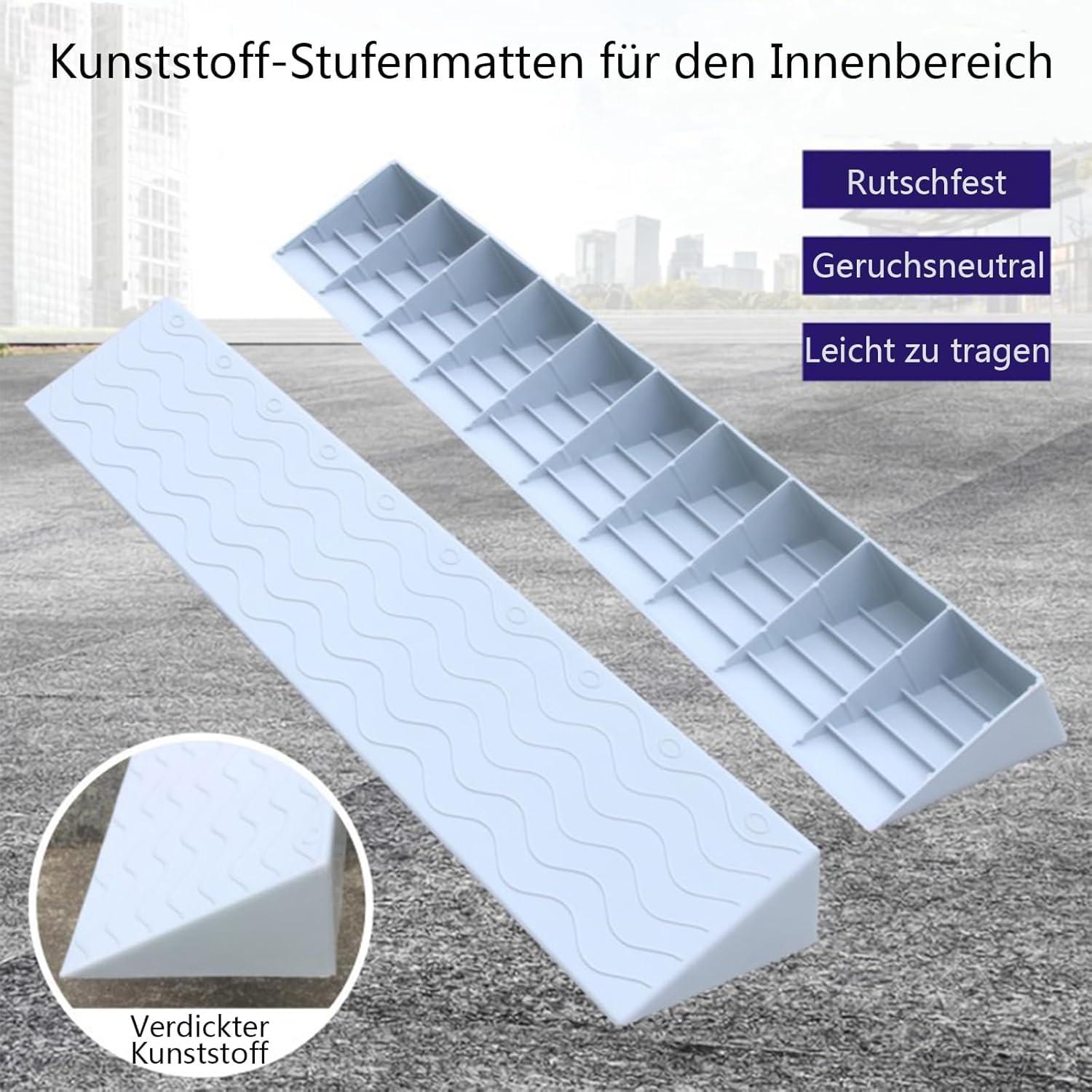 FreshCart Basics Threshold Ramp for Door, 3cm Rubber Ramp for Wheelchairs - Door Threshold Ramp to Ease Mobility - Portable Door Ramp for Seniors and Disabled,Red,2.5cm