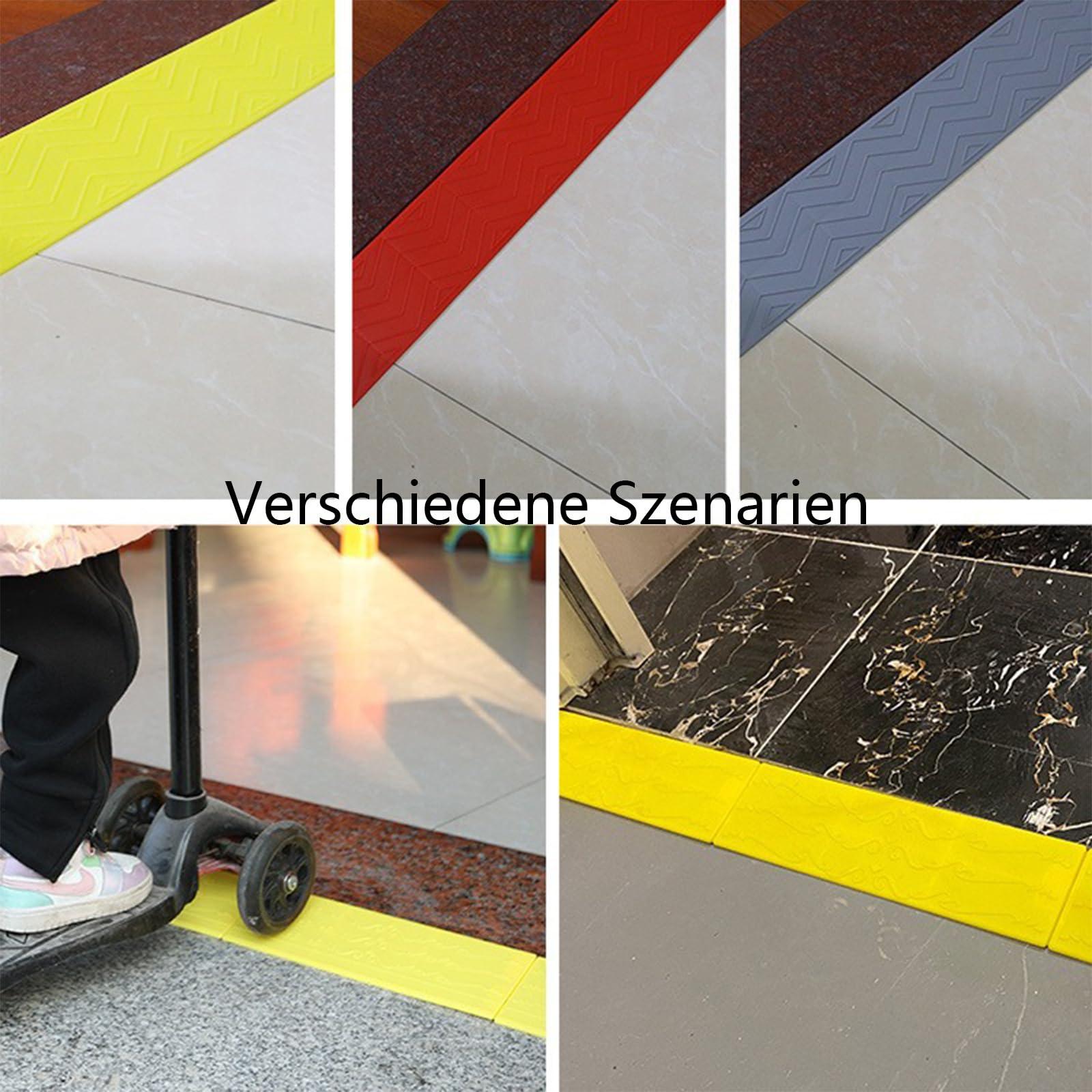 DELURA Door Ramp, Door Threshold Ramp, Rubber Ramps for Door Threshold, Ramps for Wheelchairs, Threshold Ramps, Door Ramps for Wheelchairs 9cm Schwarz