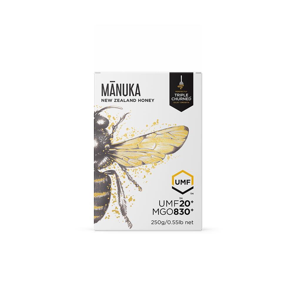 1839 Products From The Hive 1839 Manuka Honey - Certified UMF 20+ genuine Tripple Churned Manuka Honey from New Zealand. 250g Jar.