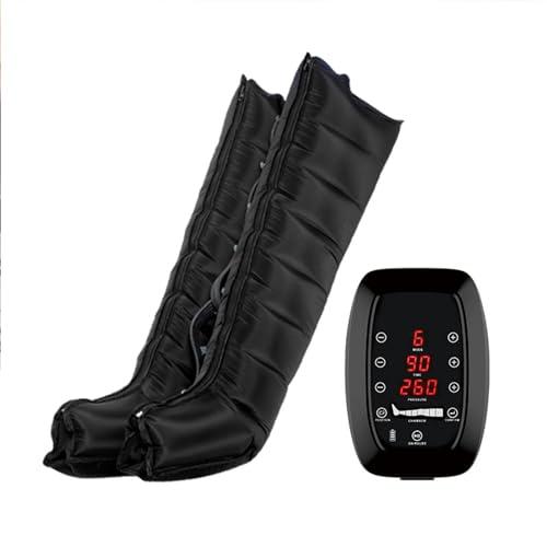 Dremdo Dremdo Electric Leg Air Compression Massager,Foot Massage Machine Portable, 6 Modeslymphatic Massage Machines with 8 Air Cushions,Black