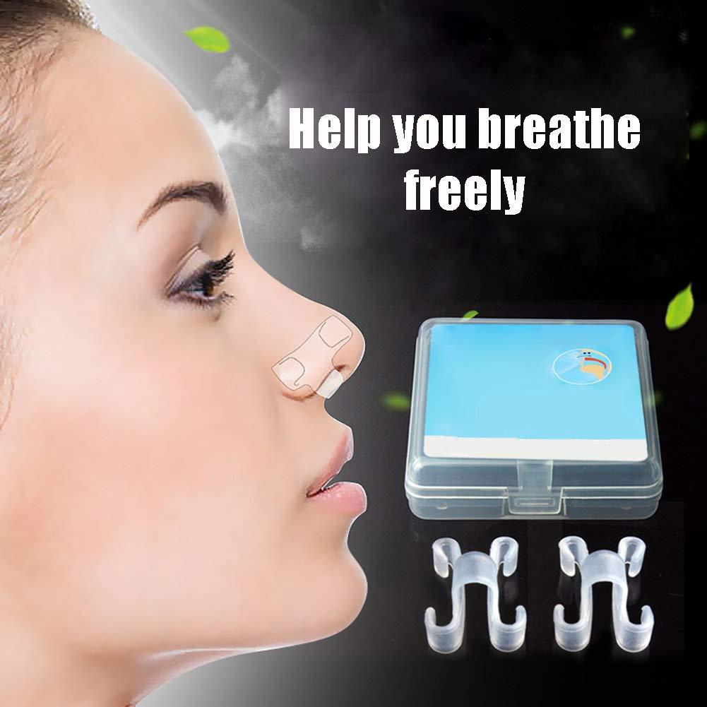 Lnobern ZhiLianZhao Anti Snore Nose Clip Creative Silicone Snoring with Premium And Reusable for Comfortable Sleep