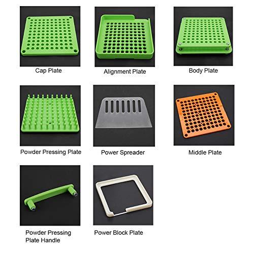 ZJchao Capsule Filling Manual Machine, 2 Types 100 Holes Empty Capsule Filler With Powder Spreader Plates Capsules Filling Tool, certification(00#)