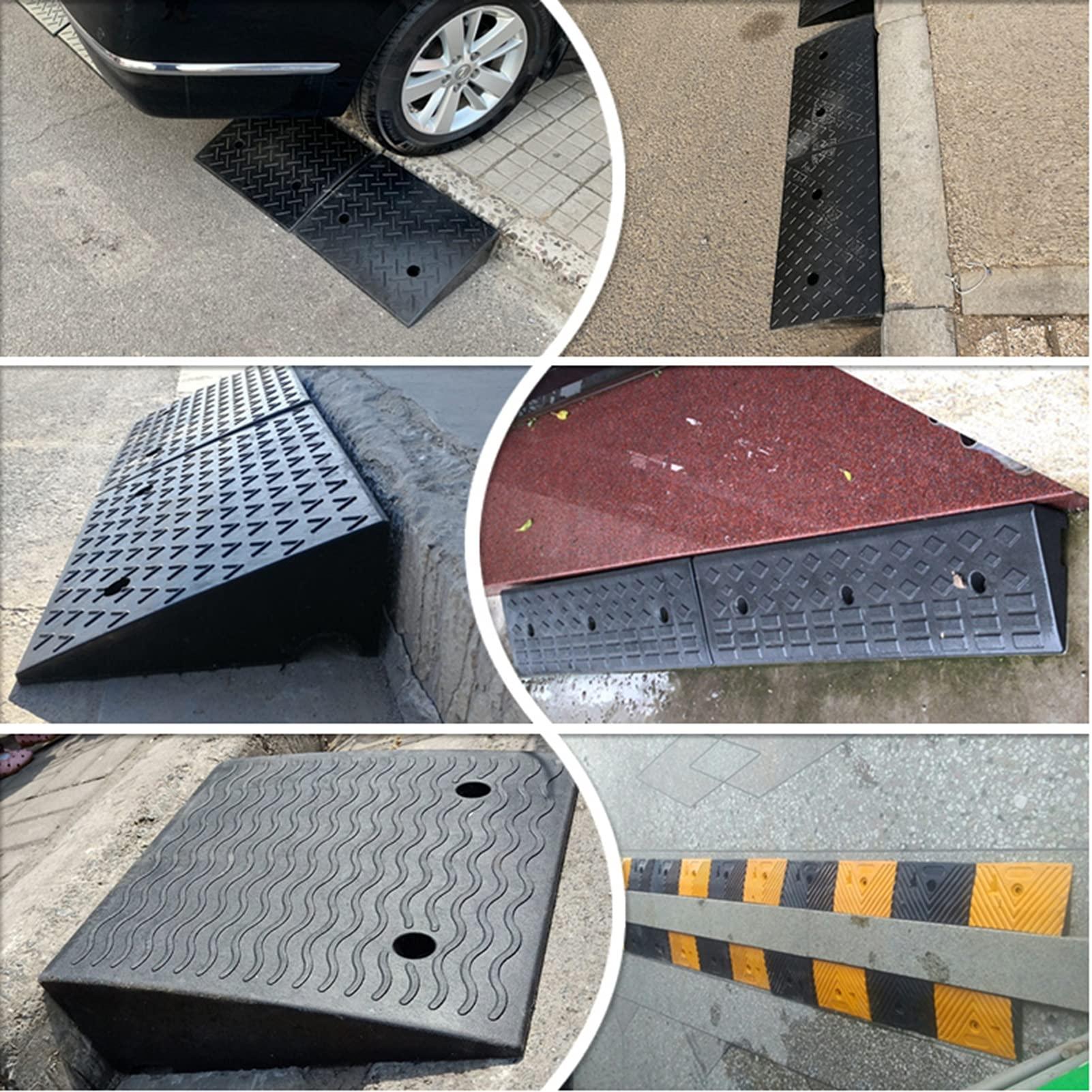 FreshCart Basics Threshold door step ramp, Exterior Doors Kerb Skateboard Motorcycle Bicycle Squat Ramp, suitable for wheelchairs and scooters