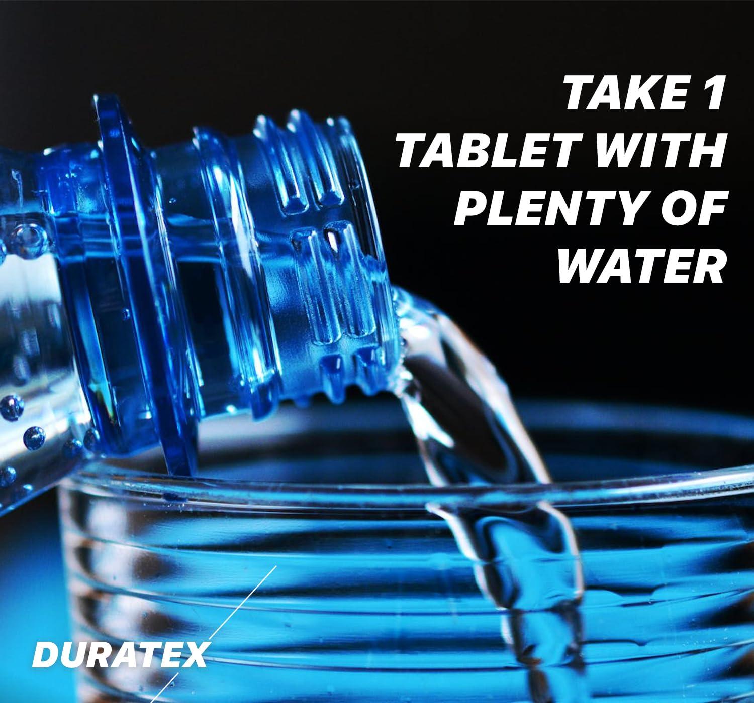 HILMAN DURATEX by Hilman Blue Pills for Men Endurance - Premium Strong 100mg Tablets for Enhanced Stamina Firm Performance Power Booster Herbal Male Food Supplements for Long Lasting (40 Count (Pack of 1))