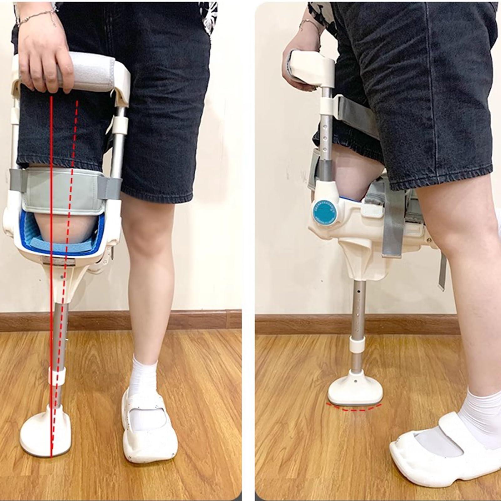 Joyfitness Joyfitness Hands Free Crutch for Adults Pain Free Knee Crutch with Non-slip Base Single Walking for Adults,Height Adjustable,Load Capacity Up To 330 Lb