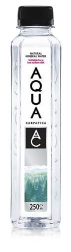 Aqua Carpatica AQUA Carpatica 250ml x 24 Pure Natural Still Mineral Water - 24-Pack Bottled Water, Virtually Nitrate Free, Low Sodium, Naturally Alkaline, Natural Electrolytes, Premium Multipack 100% Recyclable