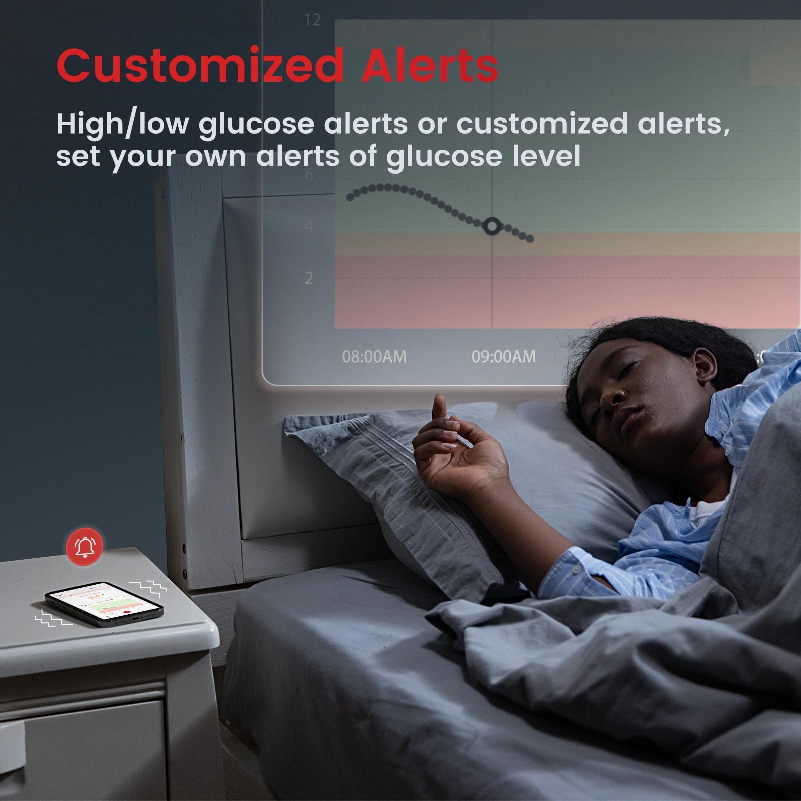 sinocare Sinocare iCan CGM, Continuous Glucose Monitor, 15 Days Wear-life & IP28, Every 3 Minutes Output Test Value Via iCan CGM App, Pack of 1 Sensor & Transmitter