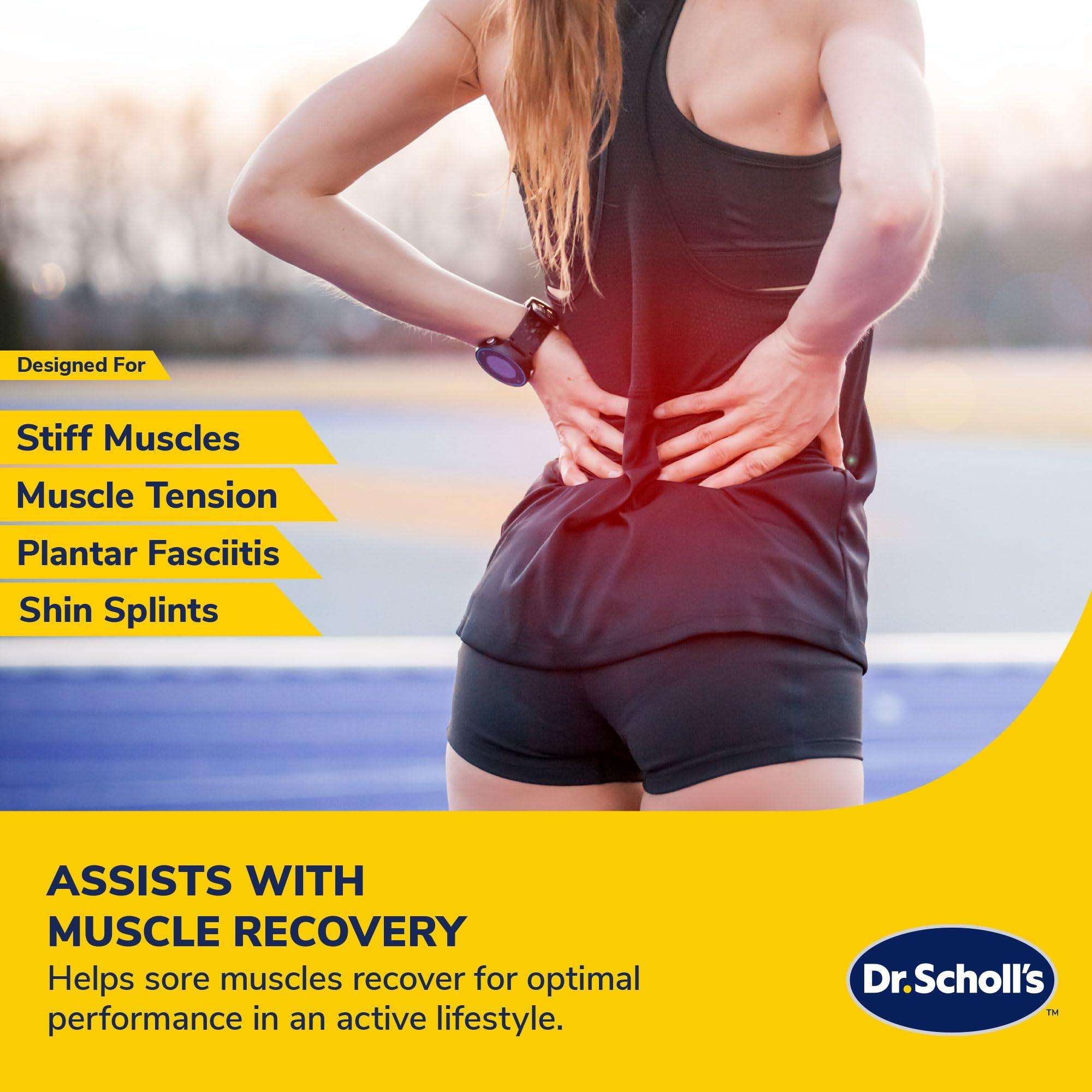 Dr. Scholl\'s Dr. Scholl\'s 5-in-1 Stretch and Recovery Massager Set, Includes Hollow Core Massage Roller with End Caps, Muscle Roller Stick, Stretching Strap, Double Lacrosse Peanut, and Plantar Fascia Relief Ball