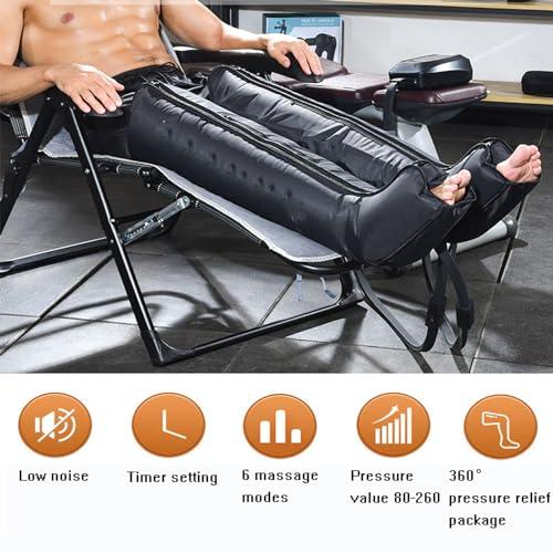 Dremdo Dremdo Electric Leg Air Compression Massager,Foot Massage Machine Portable, 6 Modeslymphatic Massage Machines with 8 Air Cushions,Black