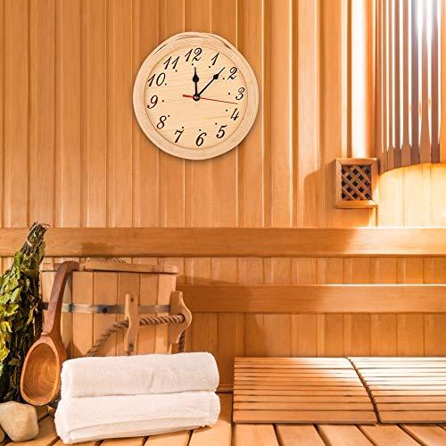 Jeanoko Sauna Clock with Numbers, Clear Reading, Modern and Simple, for The Sauna
