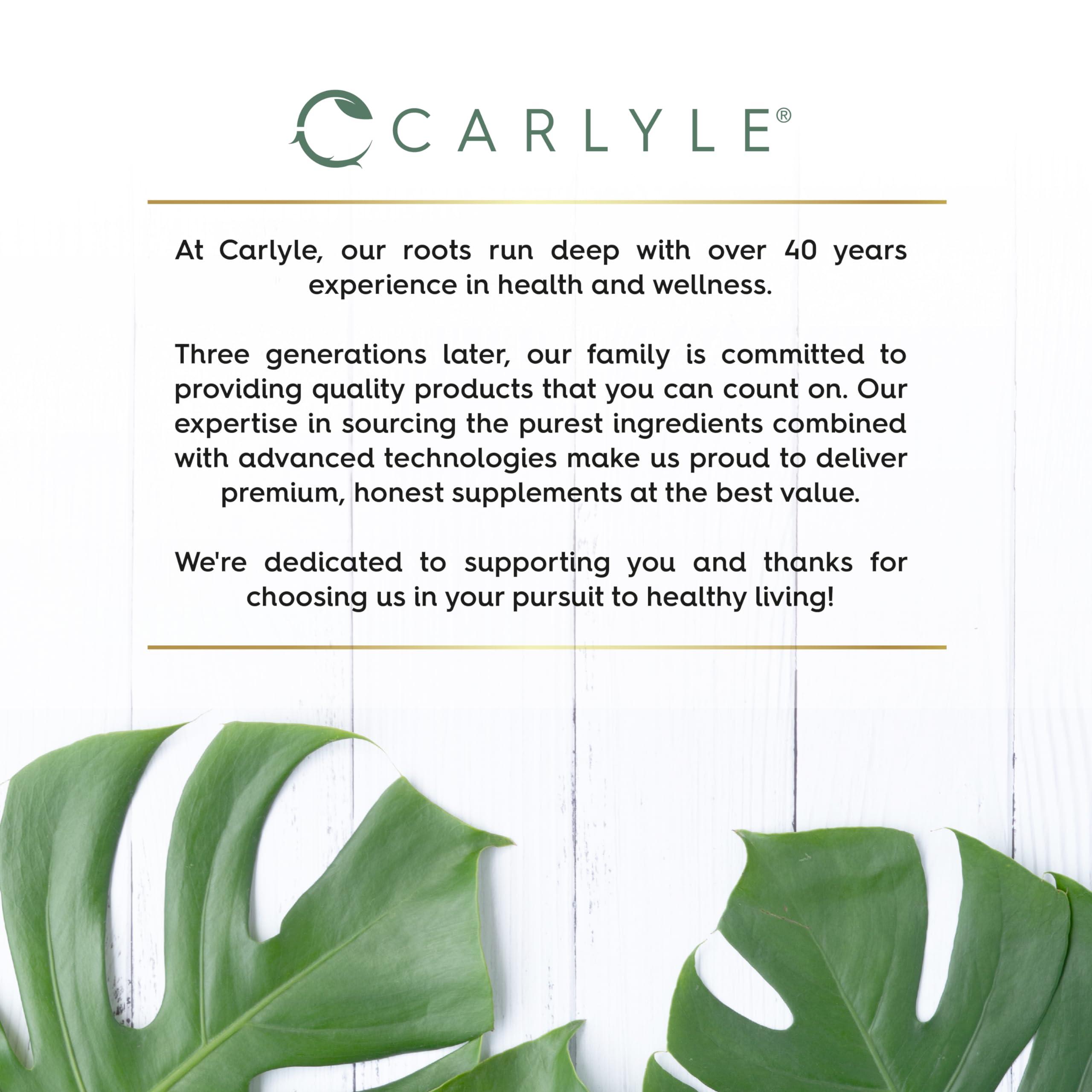 Carlyle Odourless Garlic Capsules 15,000mg | 365 Count (1 Year Supply) | High Strength Garlic Oil Pearls with Allicin | No Artificial Preservatives | by Carlyle