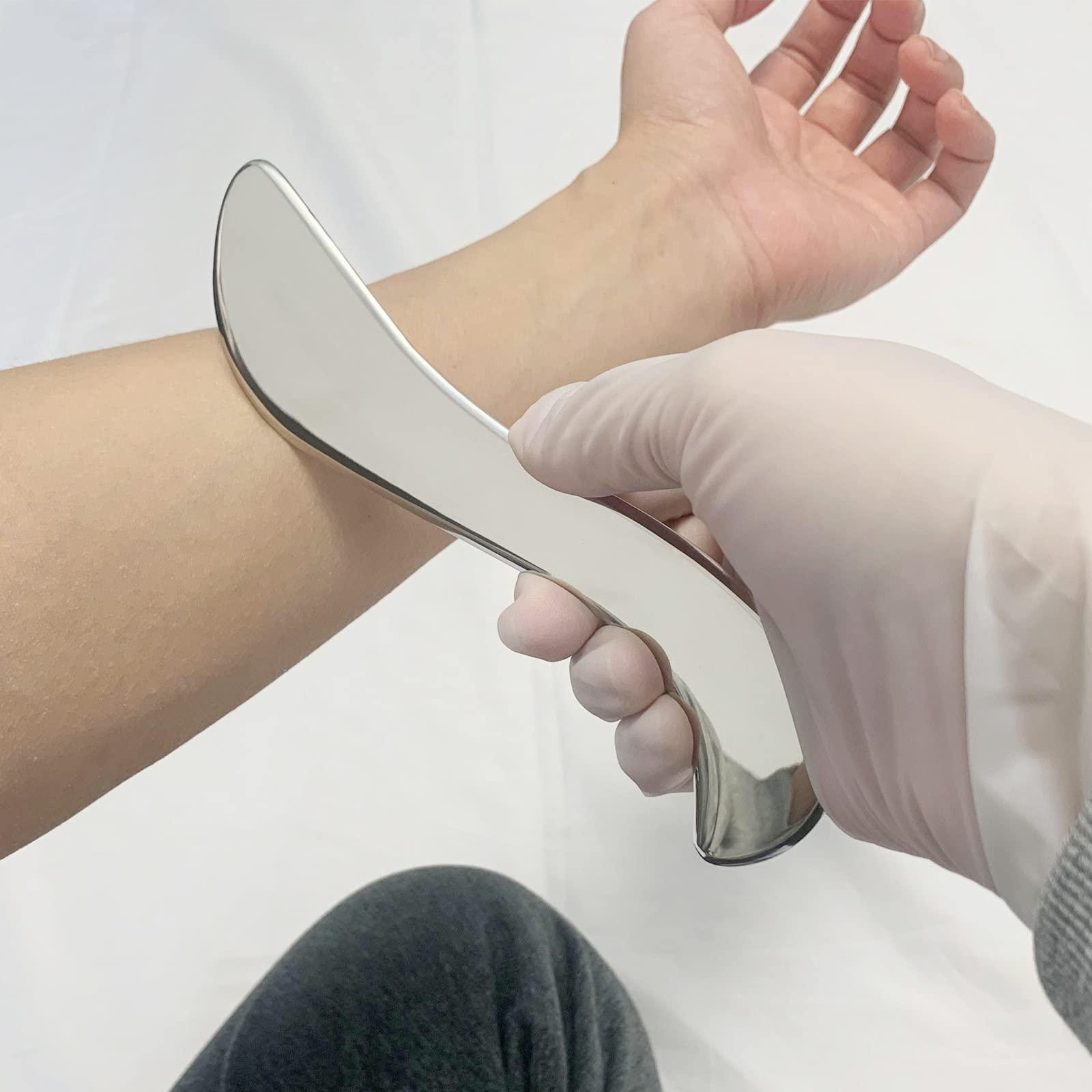 AnTiexi Medical Grade Stainless Steel Gua Sha Tool Set,Scraping Massage Tool -AnTiexi IASTM Tool Set Great Soft Tissue Mobilization Tool (3pcs Set)