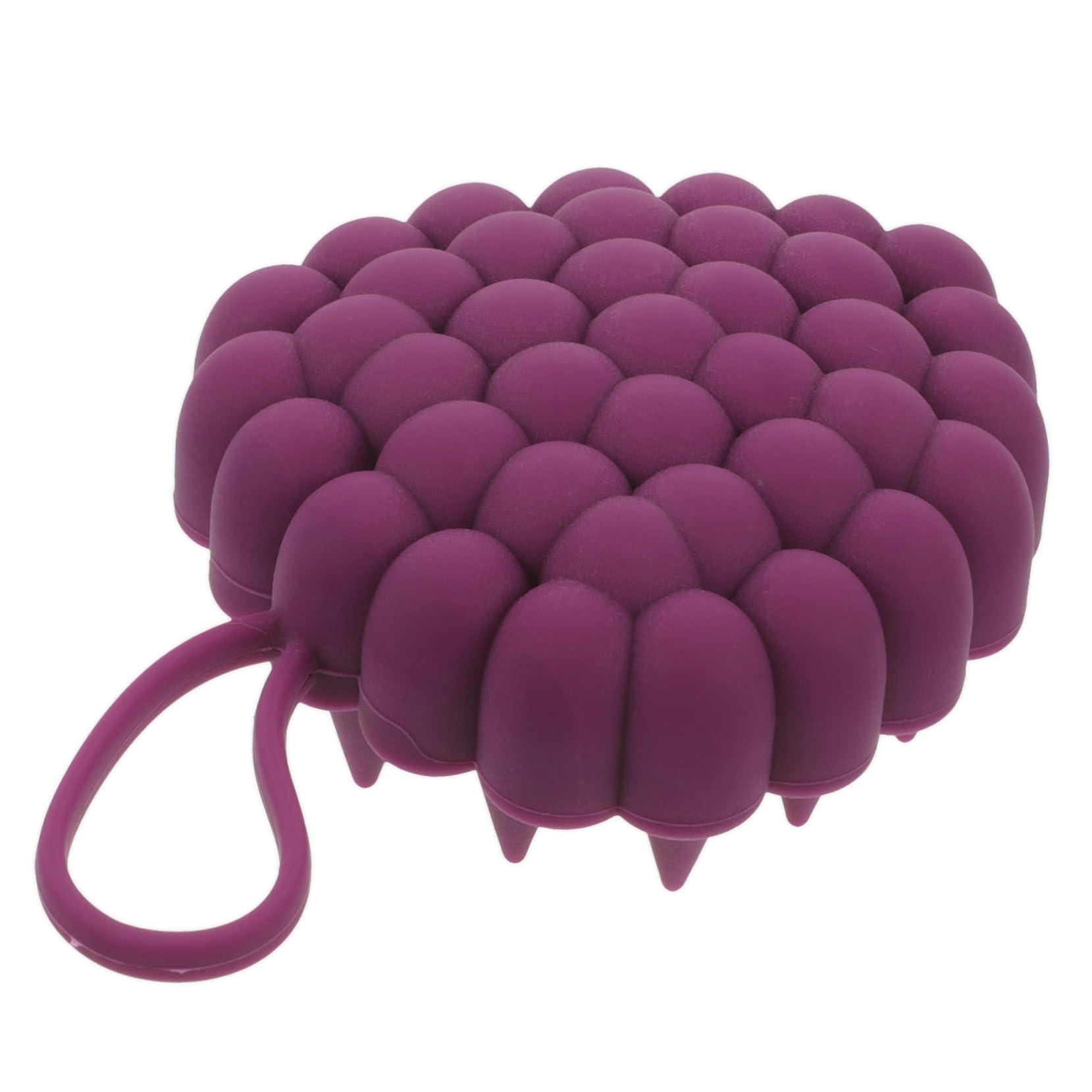 FRCOLOR FRCOLOR 5pcs Shampoo Artifact Massager Cleaning Brush Scalp Massage Brush Shower Hair Brush Scalp Brush Scalp Shampoo Brush Scalp Scrubber Hair Care Silica Gel Shower Head Purple Variety