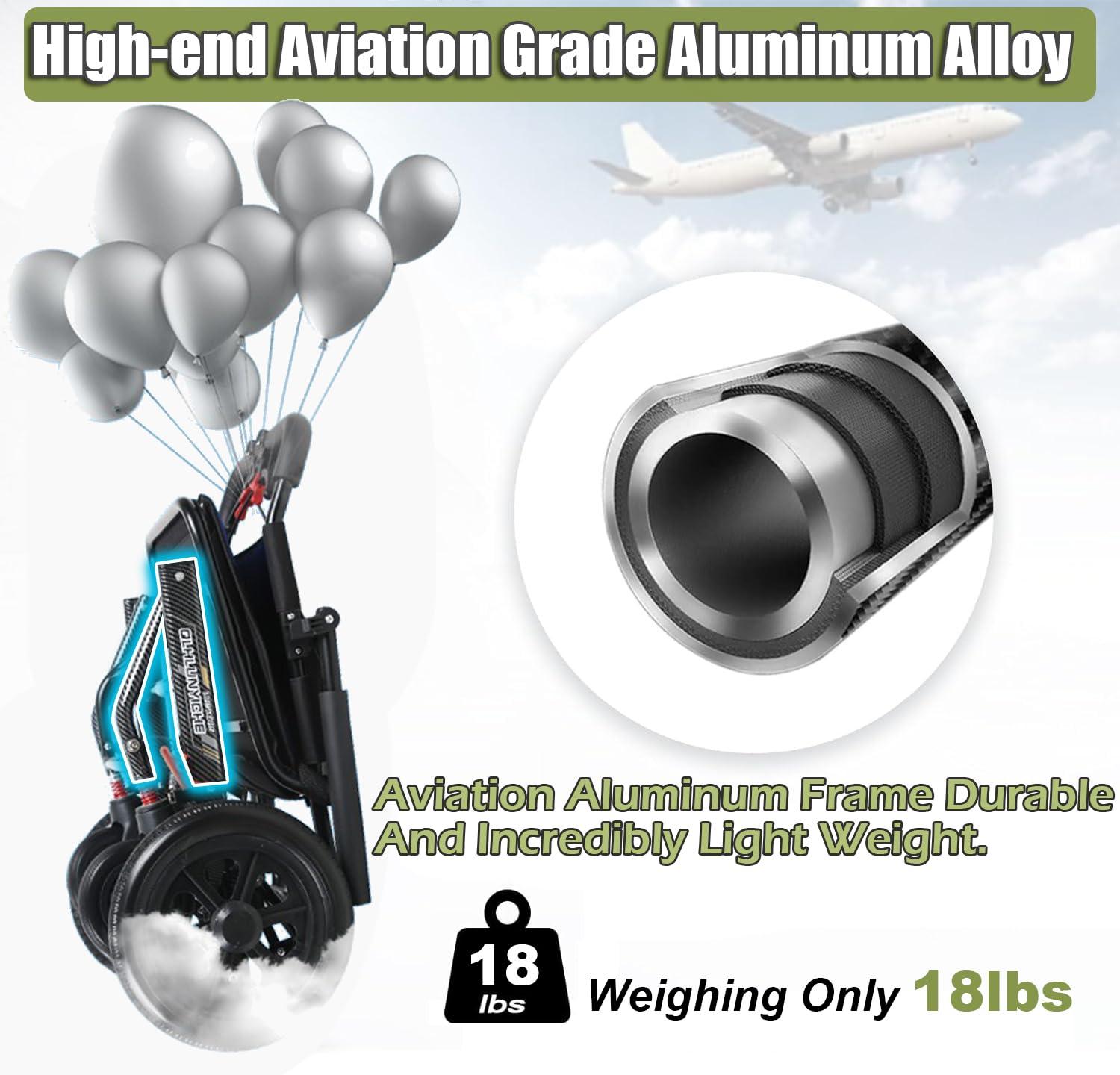 YFJBDKS YFJBDKS Ultra-Lightweight Adult Transport Wheelchair, Foldable Travel Wheelchair, with Spring Shock Absorption and Pull Rod Design for Easy Carrying, Weighing 18 Pounds,Yellow,Silver Frame